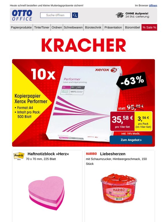 Unser Kracher: XEROX Performer für nur 3,56 €