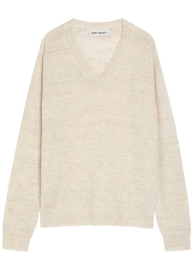 OUR LEGACY Rue fine-knit linen-blend jumper