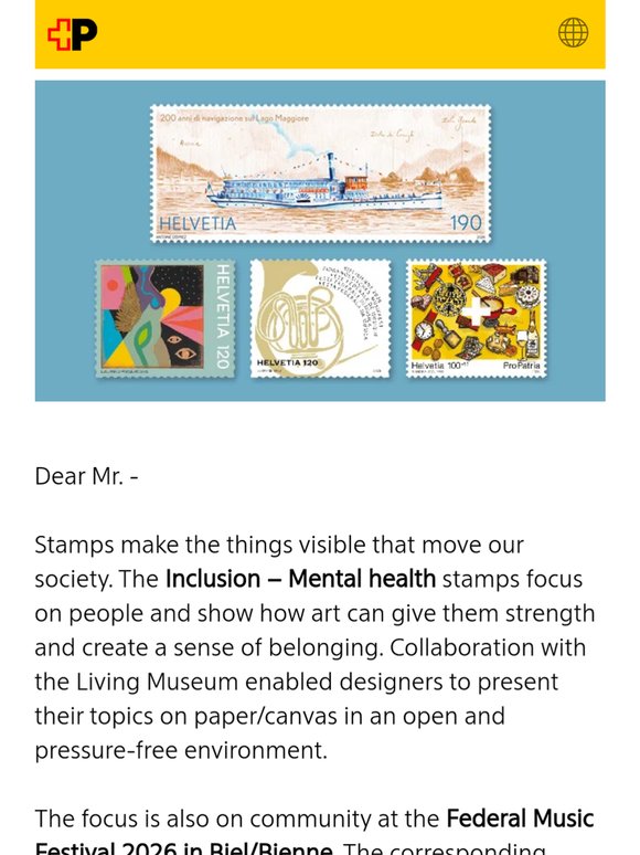 Stamps that connect people, culture and history