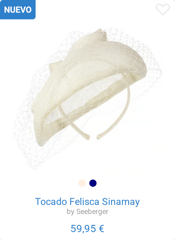 Tocado Felisca Sinamay by Seeberger
