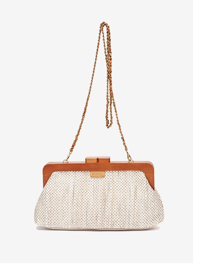 bandolera clutch tejido
