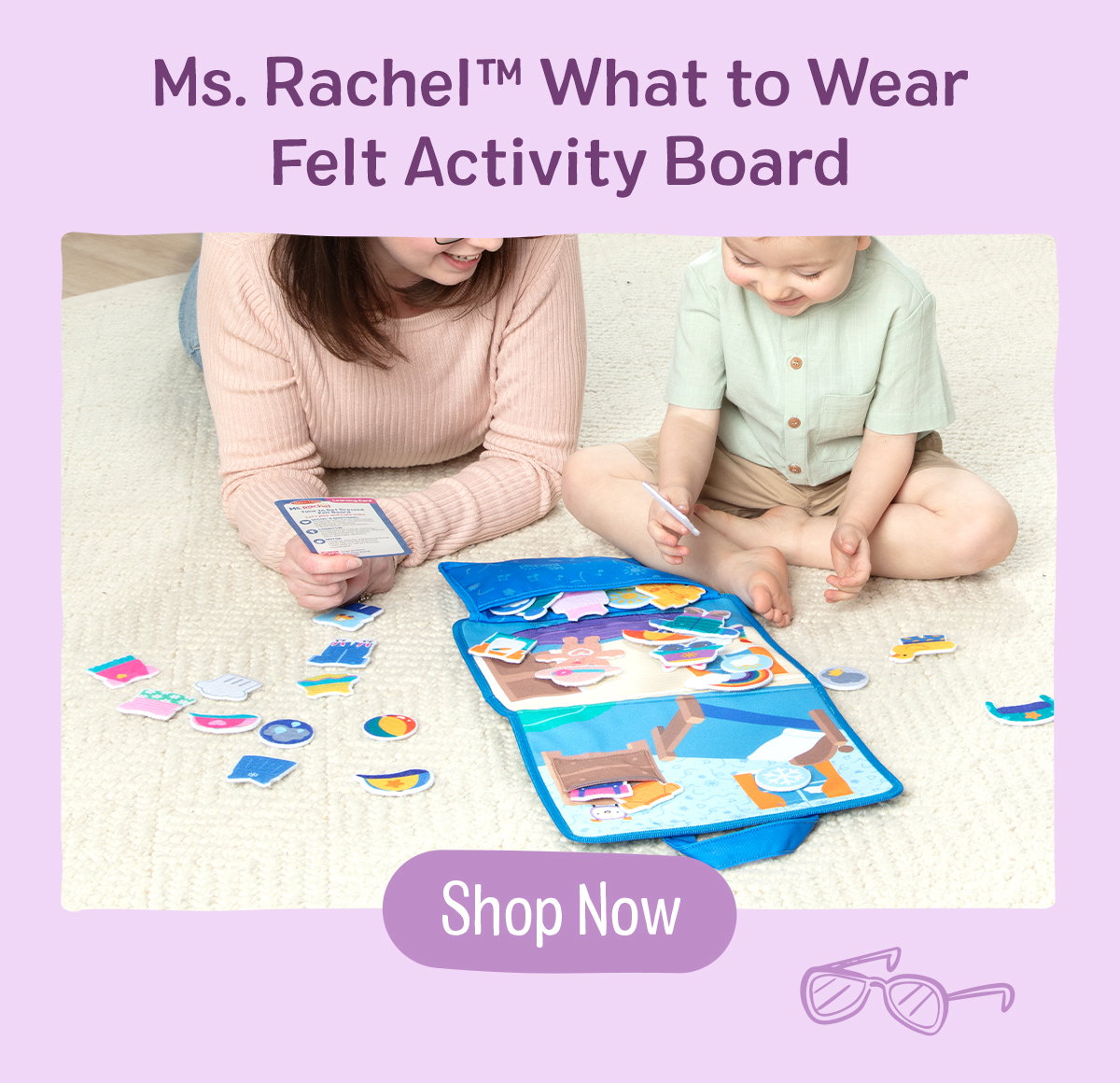 Ms. Rachel™ What to Wear Felt Activity Board