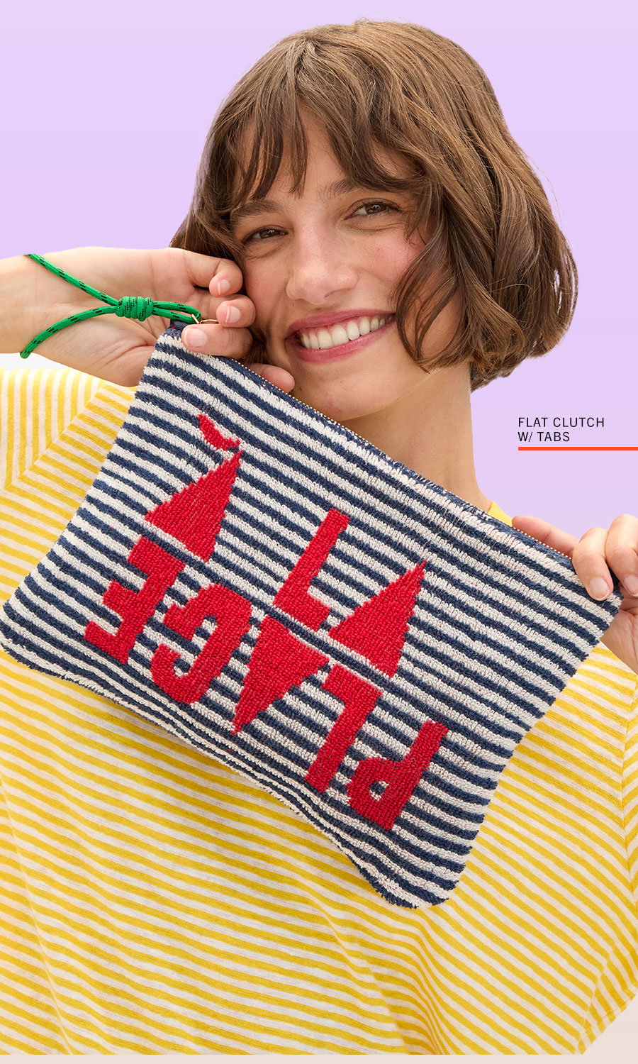 Shop Flat Clutch w/ Tabs