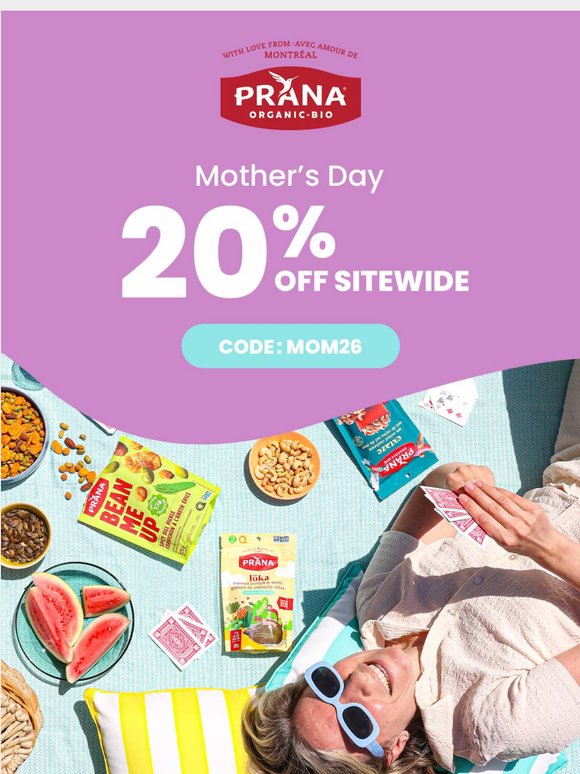 20% off for Mother’s Day 💐