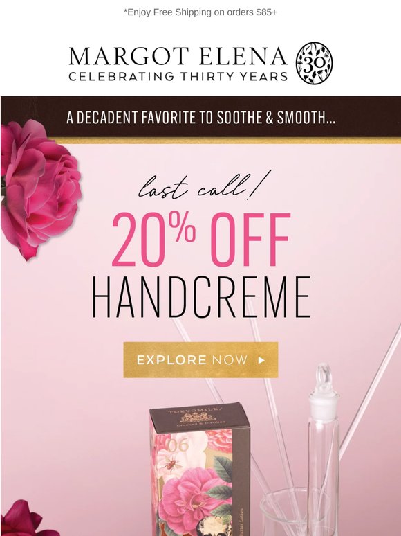 20% Off Handcreme ENDS SOON! 💖