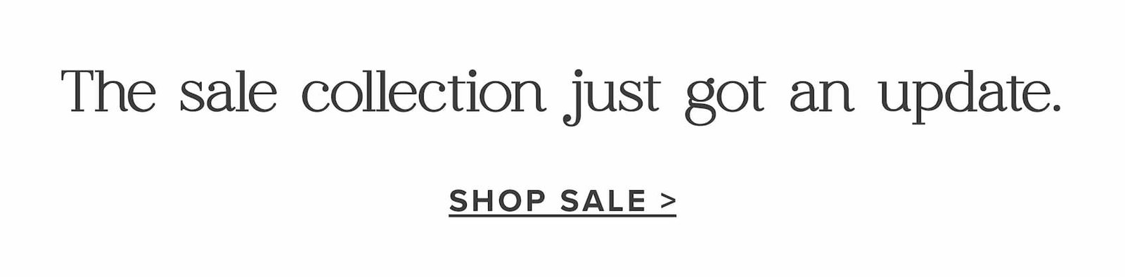 The sale collection just got an update
