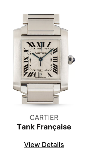 Pre-Owned Silver Roman Dial Cartier Tank Francaise Ref W51002Q3
