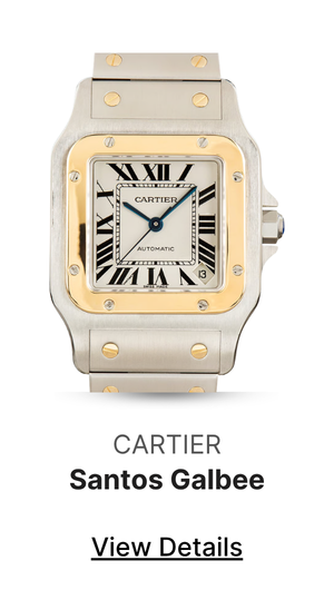 Pre-Owned Cartier Santos Galbee Ref W20099C4 Steel & 18k Yellow Gold