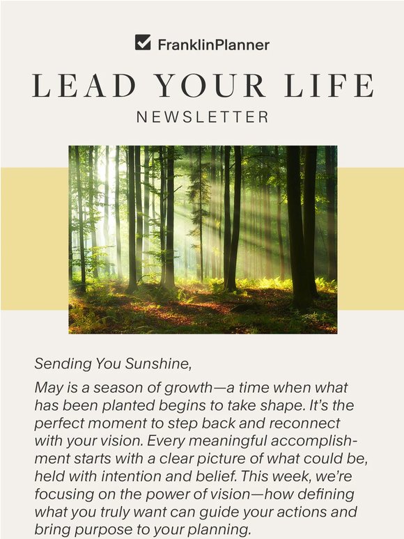 Your Lead Your Life Newsletter Is Here