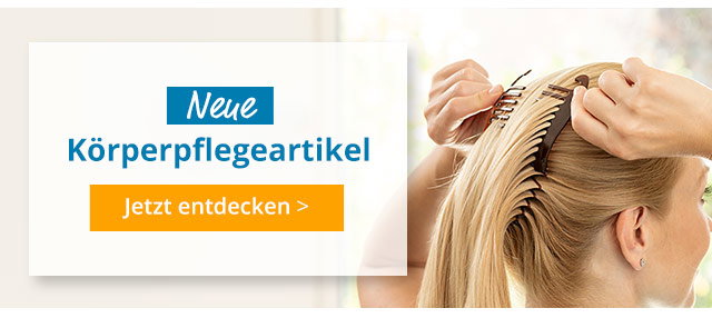 neue Körperpflegeartikel