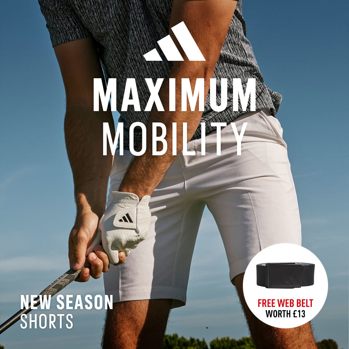 Adidas Shorts With Free Belt