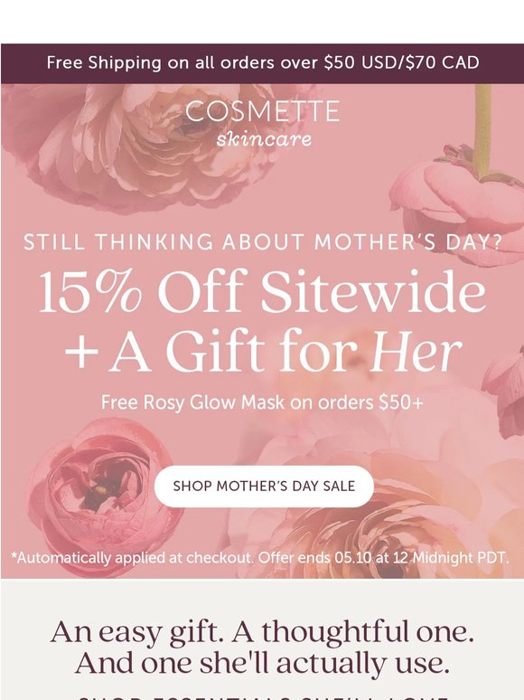 A Free Gift + 15% Off