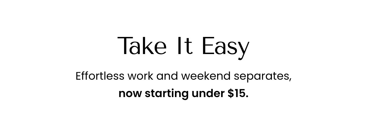 Take It Easy