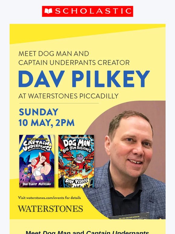 Meet Dav Pilkey, creator of Dog Man and Captain Underpants ⭐