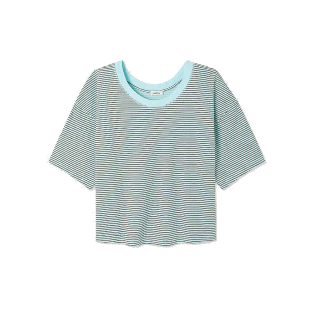 Image of Gixy Striped T-Shirt - Sky Stripes