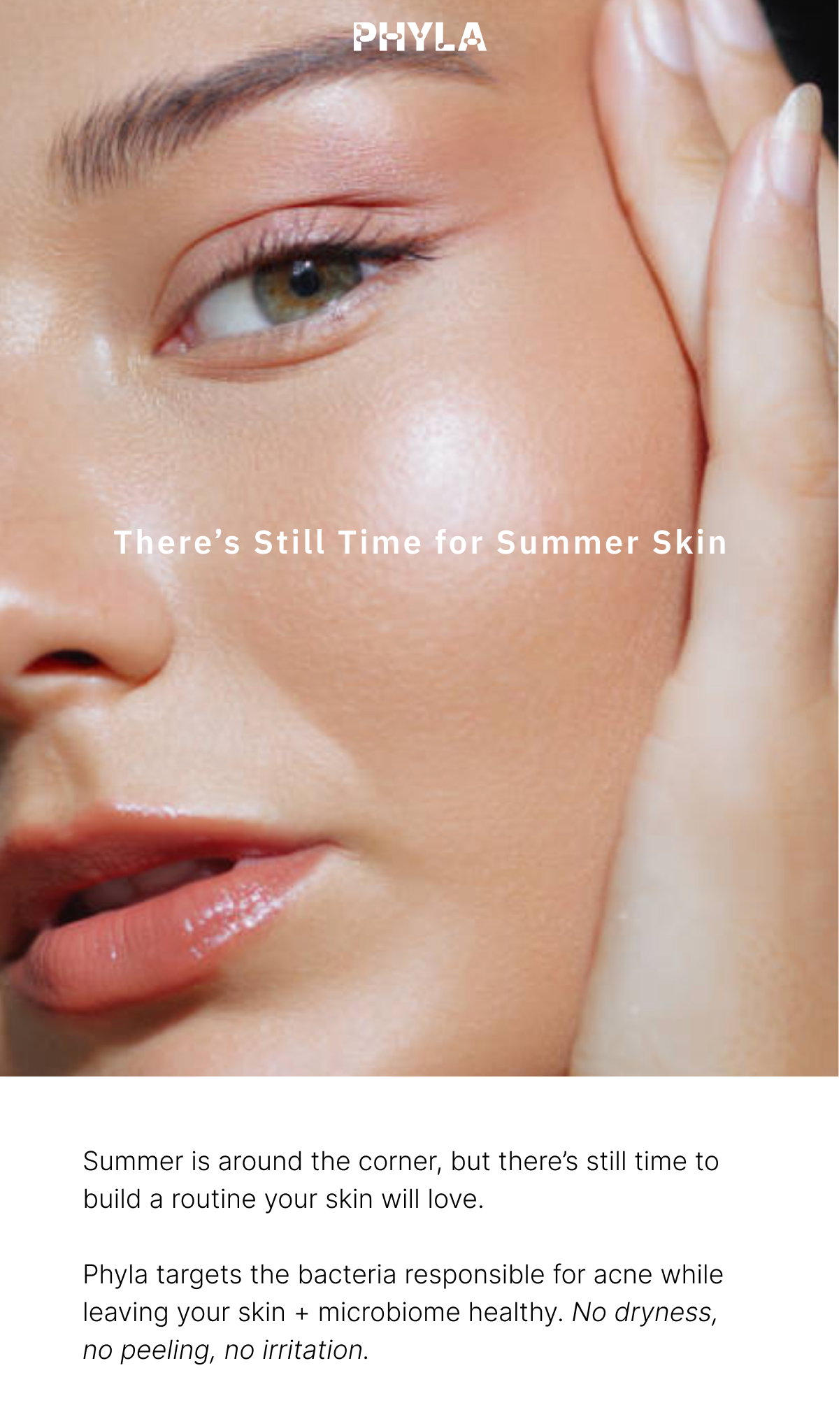 Clear skin isn't about doing more