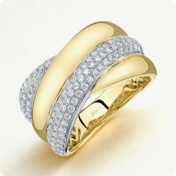 Shy Creation Diamond 3/4ctw. Fashion Ring in 14k Yellow Gold