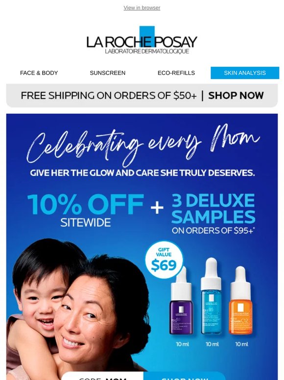 🌸 Bright eyes for Mom — 10% off + FREE gift