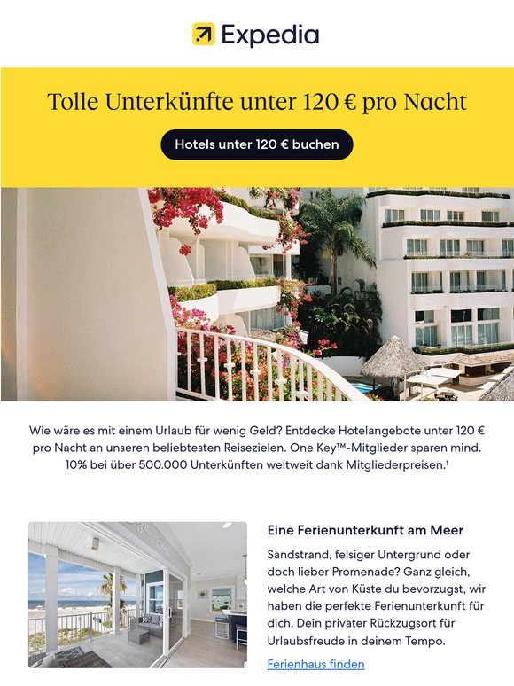 Lass dir diese Hotelangebote unter 120 € nicht entgehen