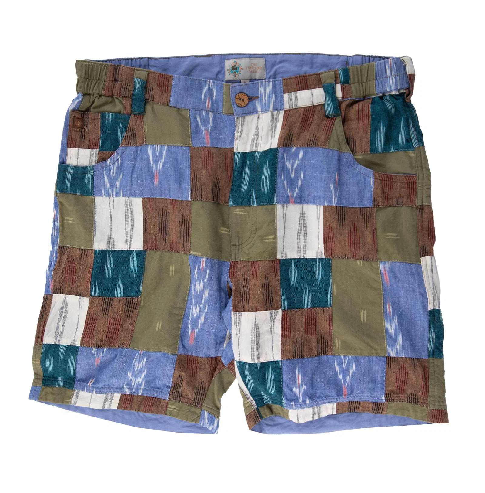 Image of Patchwork Ikat Shorts
