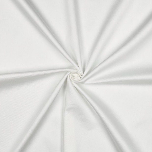 Tissu satin de coton - blanc