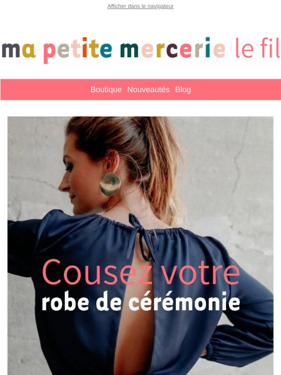 Événement : cousez votre robe de cérémonie 💍
