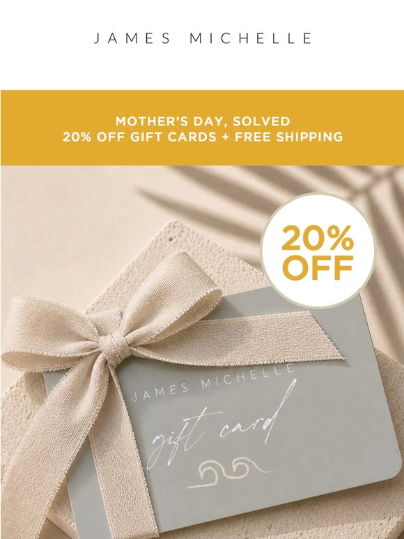 Take 20% Off Gift Cards 🌺