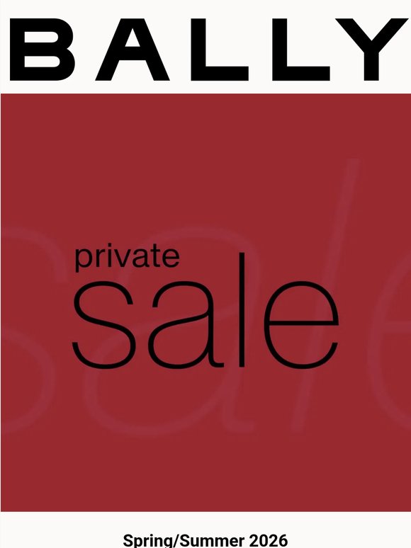 30% Off: The Bally Private Sale