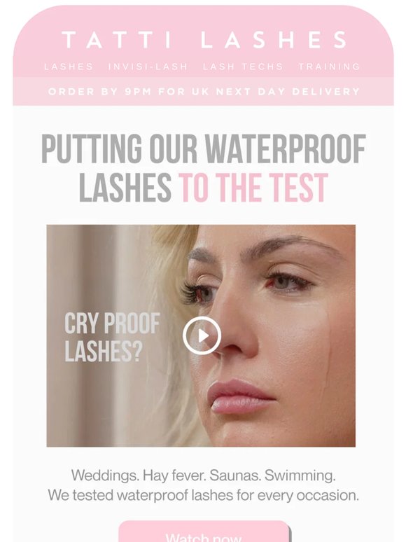 We tried to ruin these lashes 😭💧
