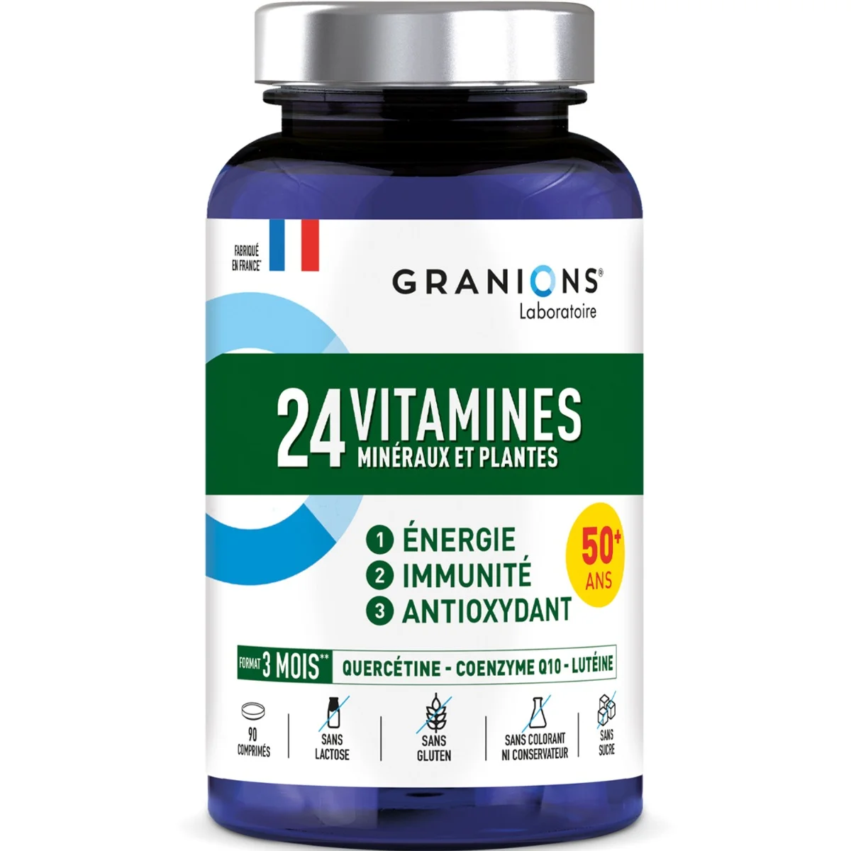 Image of 24 Vitamines Minéraux et Plantes 90 comprimés