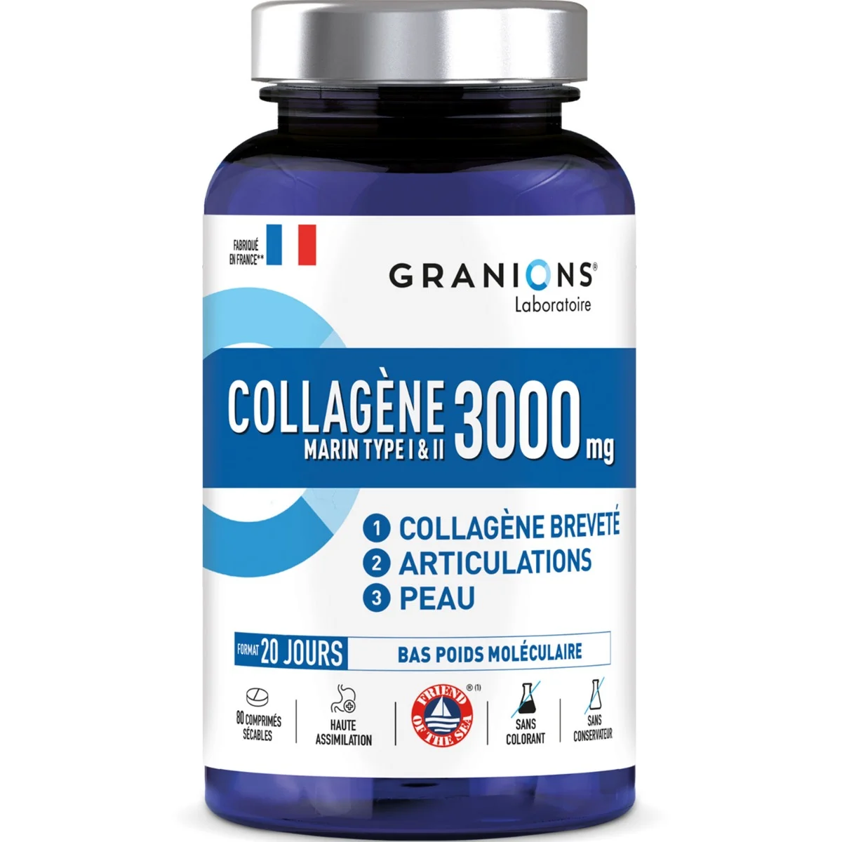 Image of Collagène Marin - Type I & II - 3000 mg