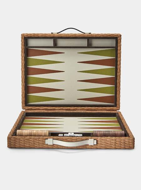 Monte-Carlo Rattan Backgammon Set