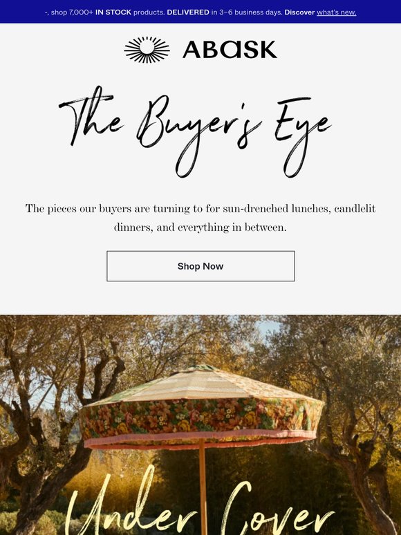 The Buyer’s Eye: Outdoor Edition