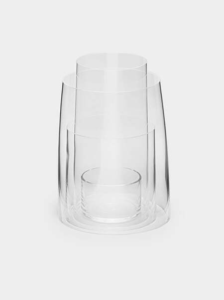 Hand-Blown Crystal Hurricane Lantern