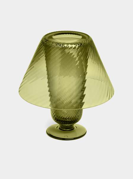 Hand-Blown Glass Tealight Holder