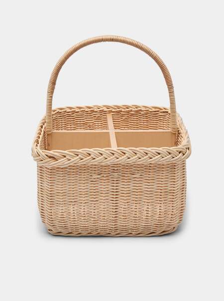Gerbera Handwoven Wicker Cutlery Holder