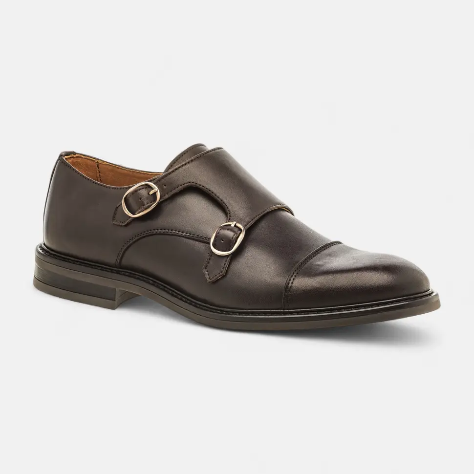 Derbies Homme en cuir marron