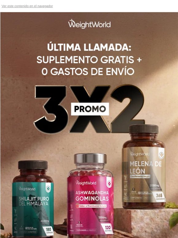 🛑SOLO HOY🛑 Lleva 3 y Paga 2 + Envío Gratis