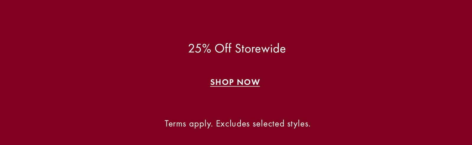 JAG 25% Off Storewide Sale