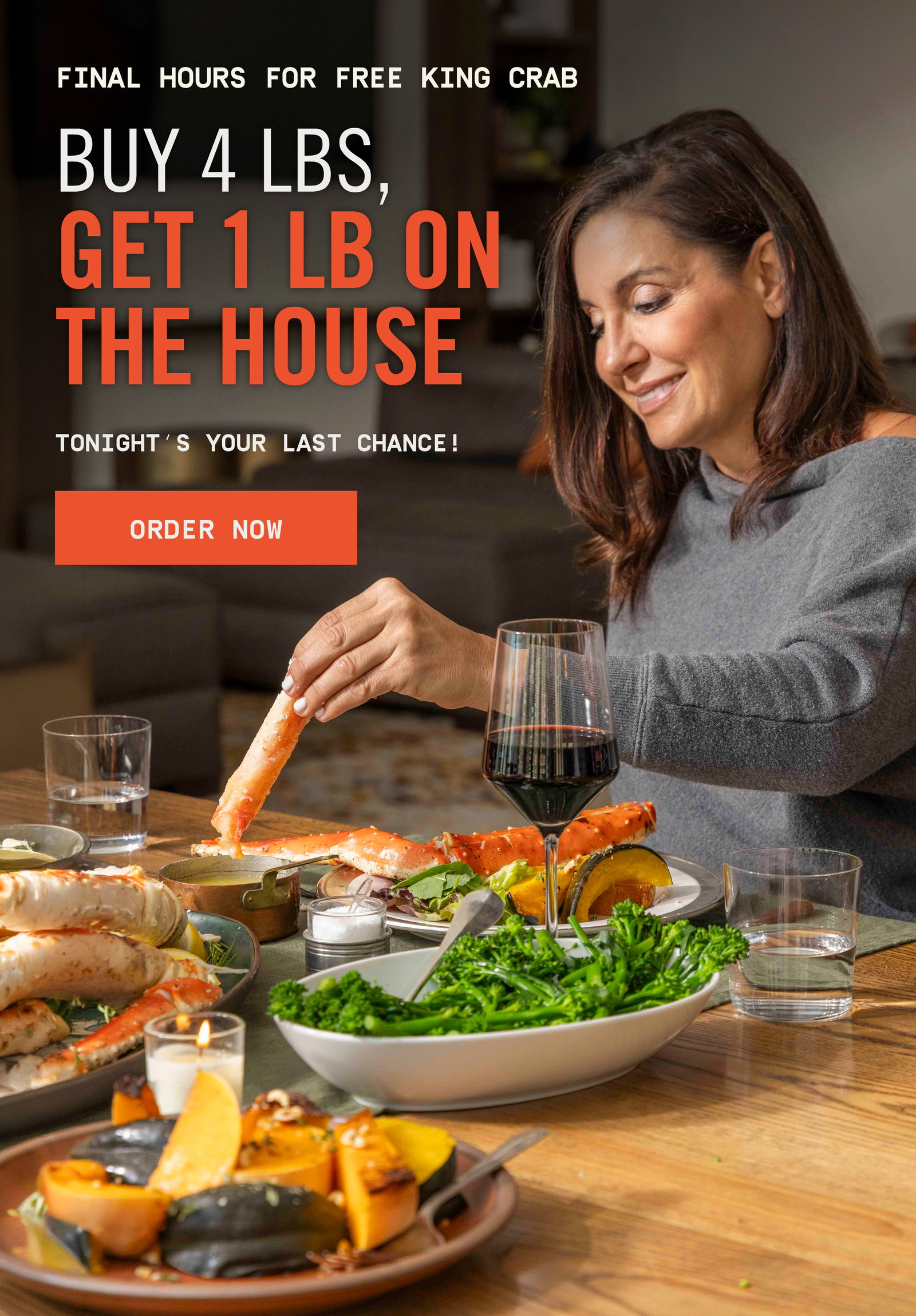 Final Hours For Free King Crab 