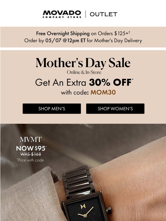 Extra 30% off unique favorites for Mom.