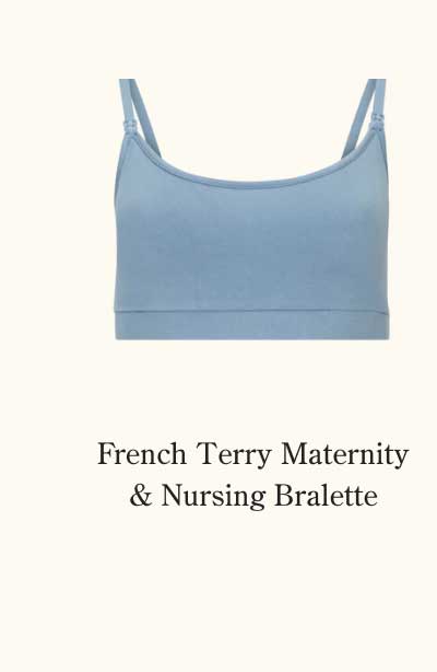 French Terry Maternity and Nursing Bralette