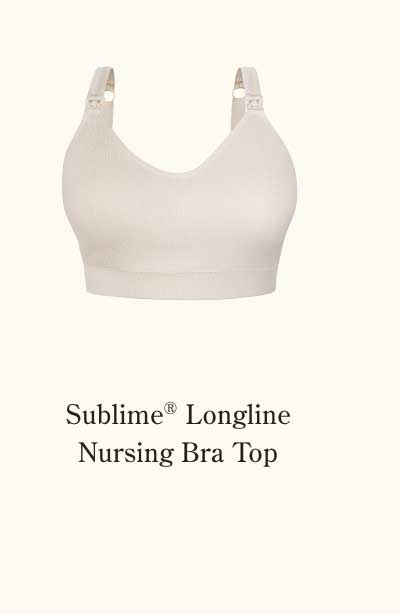 Sublime® Bamboo Maternity & Nursing Longline Bra Top