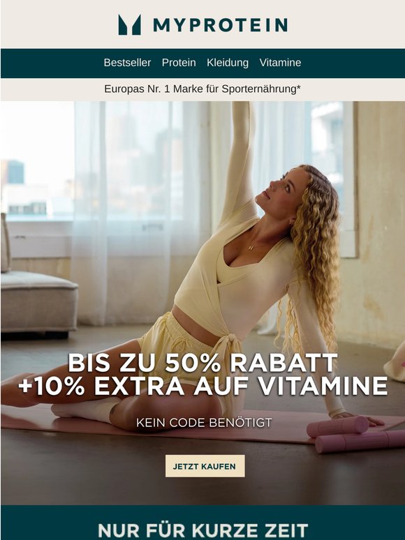 Vitamin Deal: 10% Extra Rabatt 💊