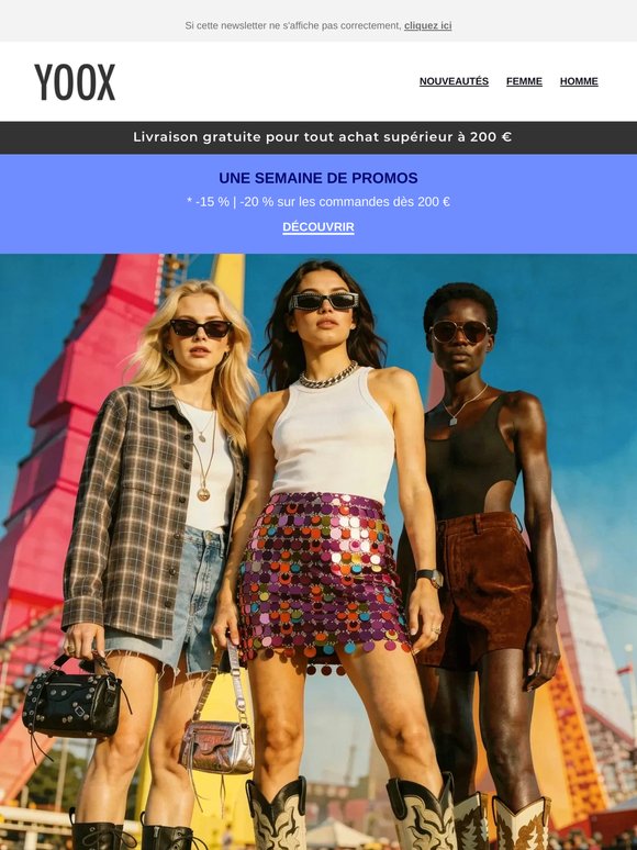 🎶 La saison des festivals est lancée ! Pensez à votre look >