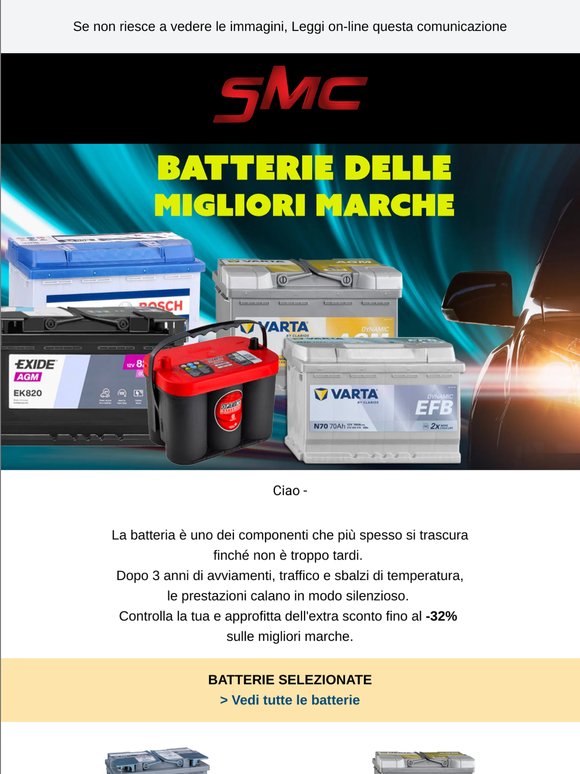 🚘 3 anni di avviamenti, freddo, caldo e traffico. La tua batteria li ha già scontati tutti