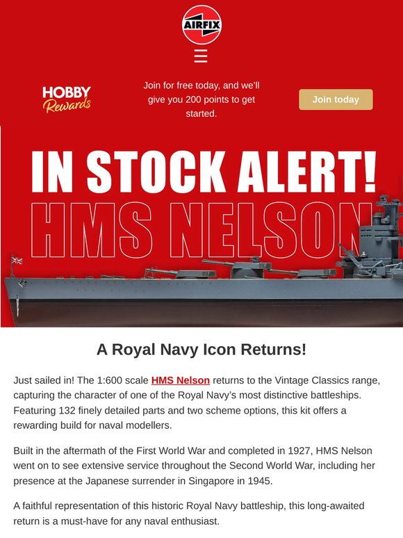 HMS Nelson is Here!