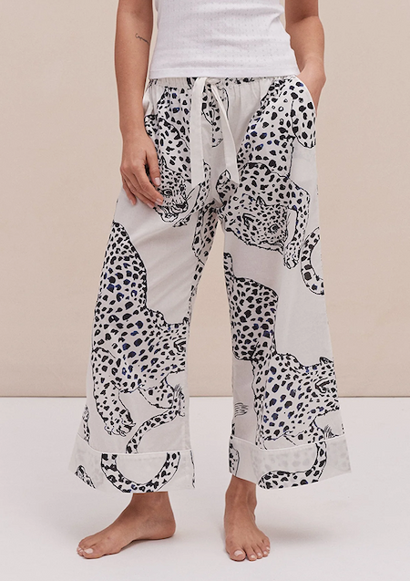 Wide Leg Pyjama Trousers - The Jag Cream