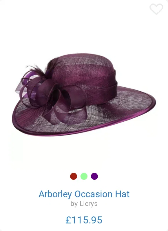 Arborley Occasion Hat by Lierys