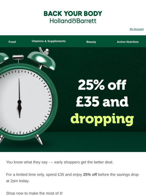 Get 25% off for now... ⏰